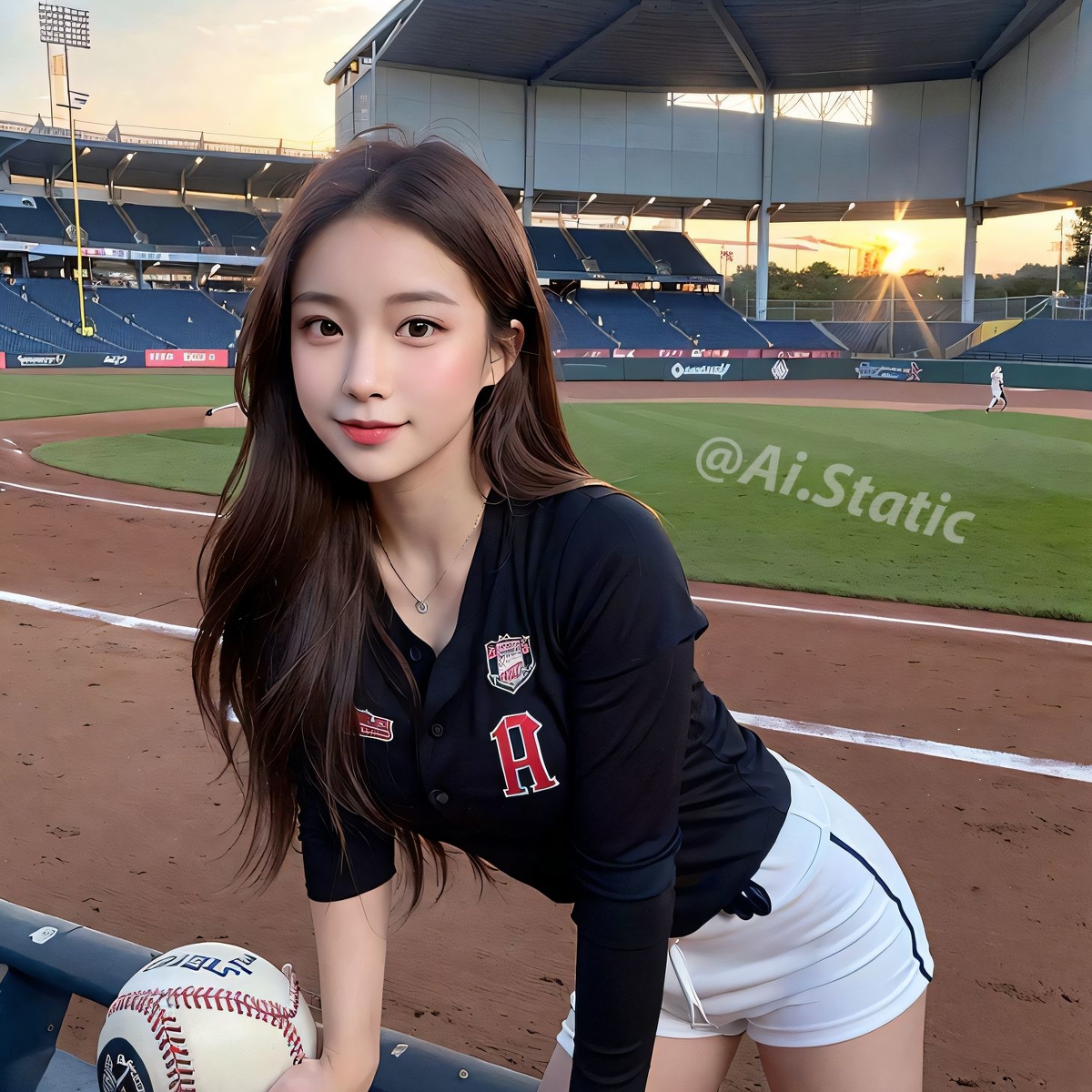 AI生成美女~Baseball girls ⚾️ Play on!