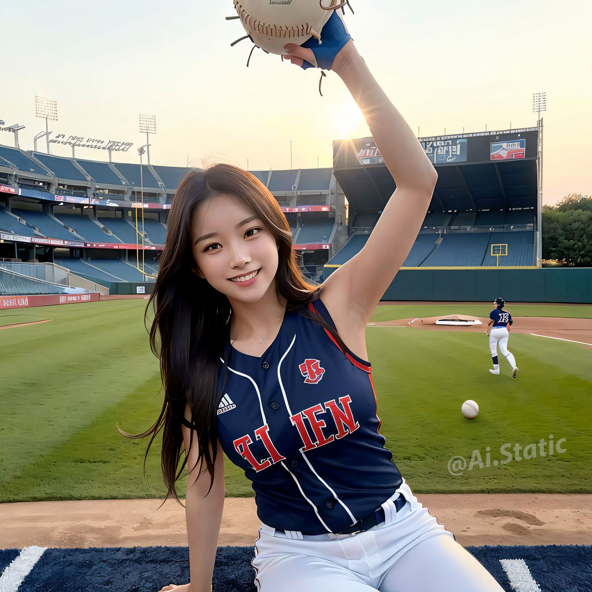 AI生成美女~Baseball girls ⚾️ Play on!