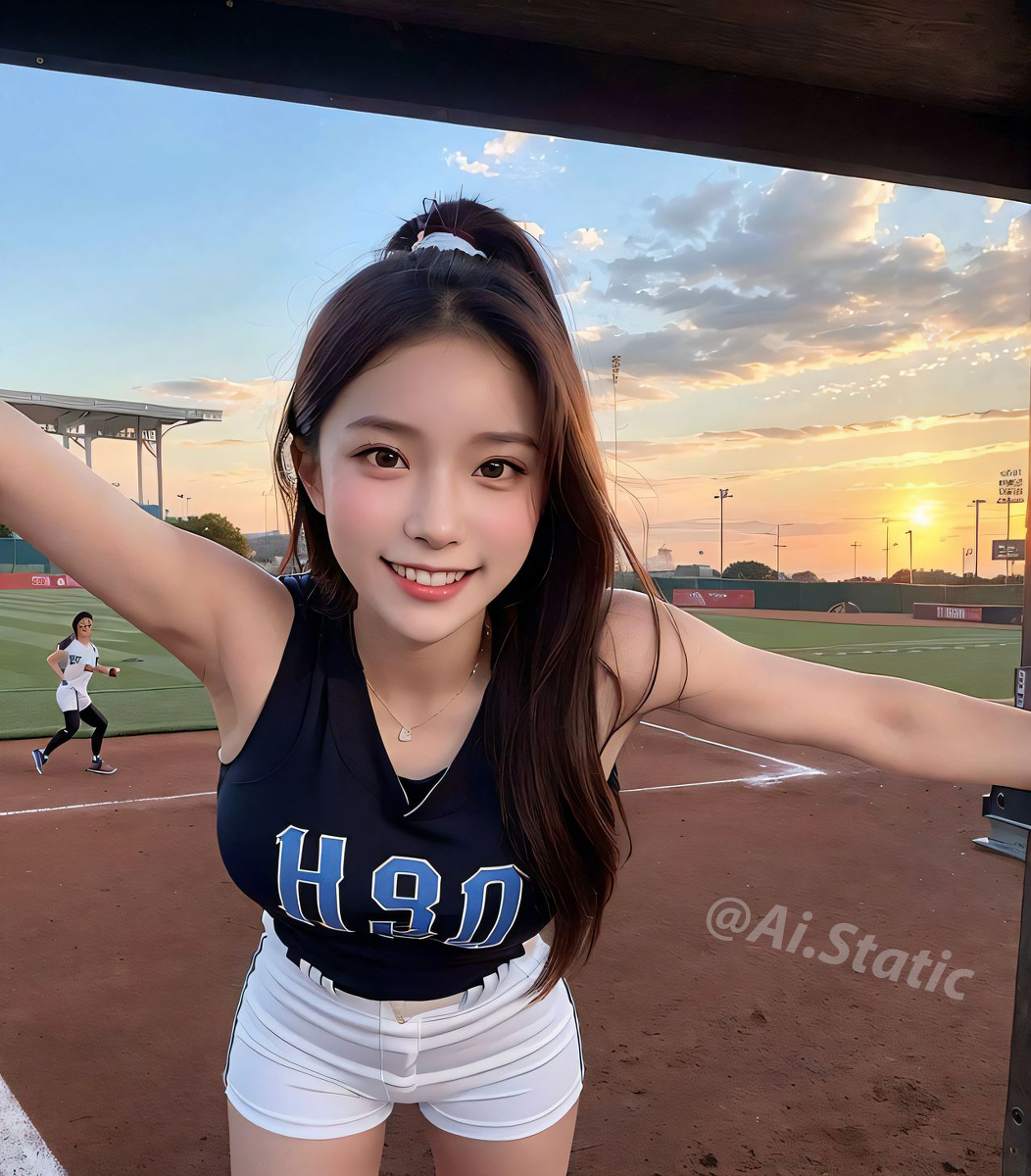 AI生成美女~Baseball girls ⚾️ Play on!
