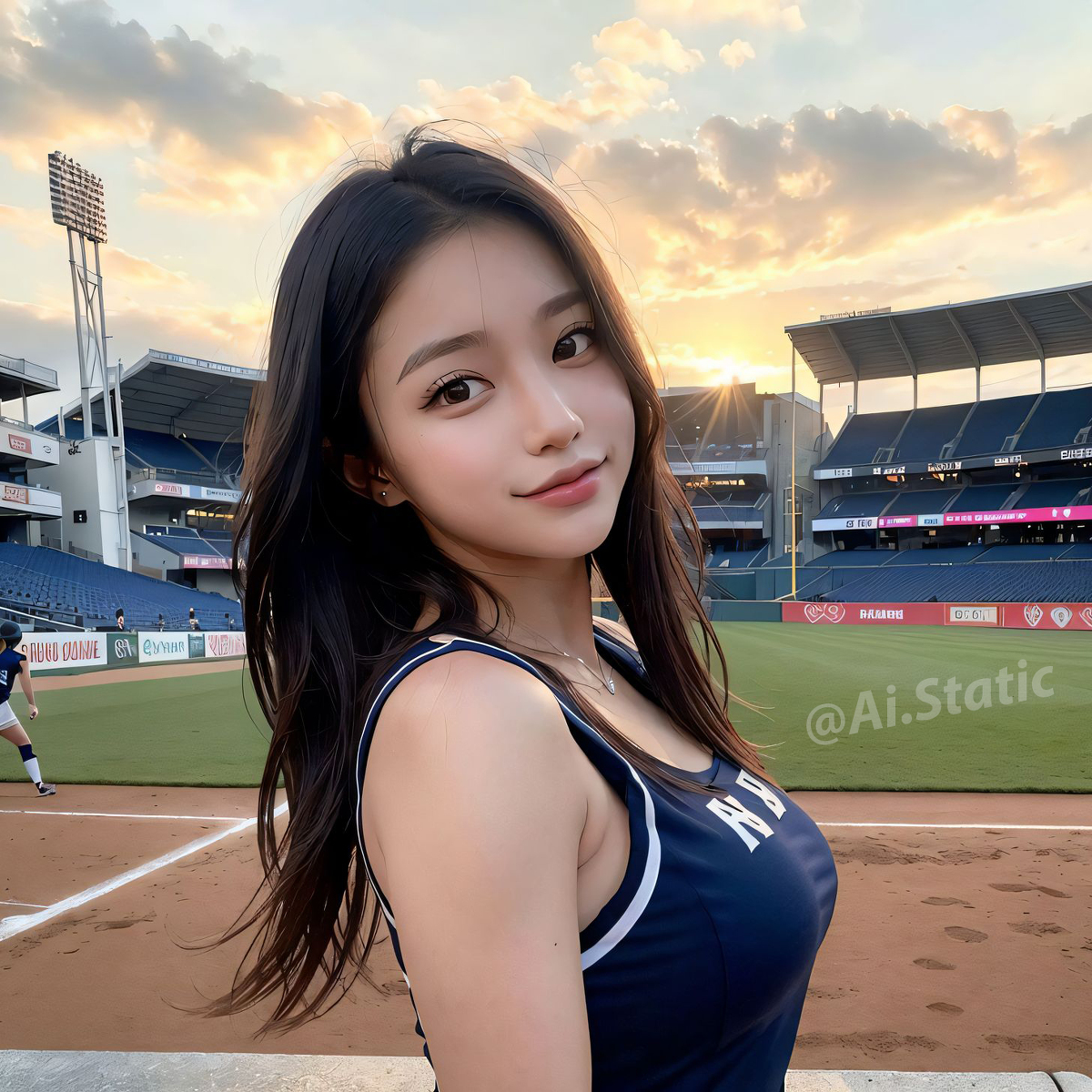 AI生成美女~Baseball girls ⚾️ Play on!