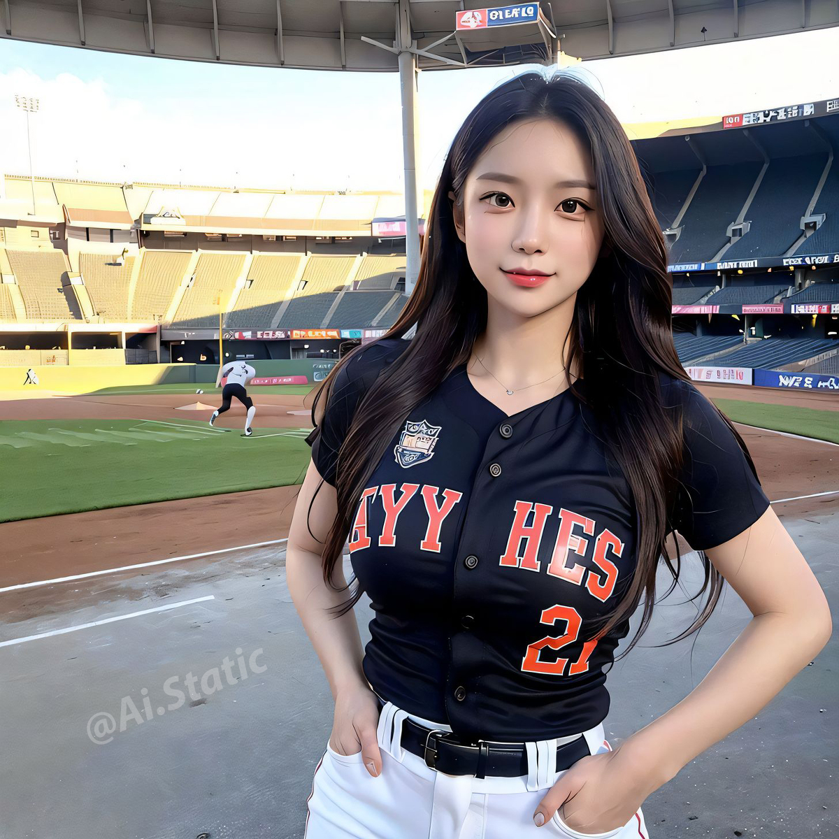 AI生成美女~Baseball girls ⚾️ Play on!