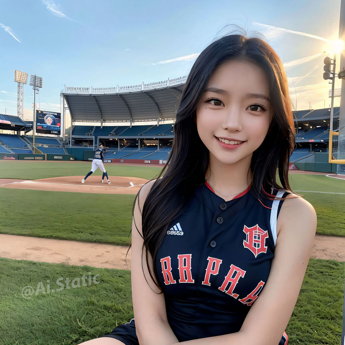 AI生成美女~Baseball girls ⚾️ Play on!