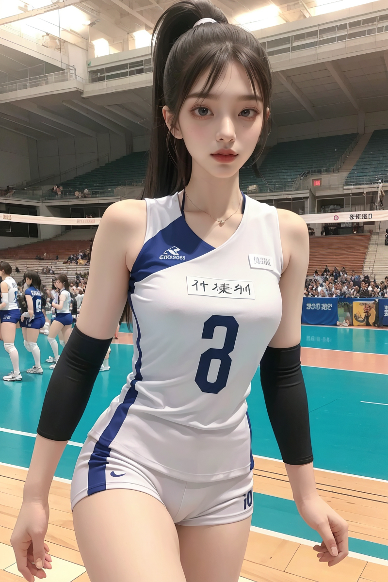 AI生成美女~排球美女