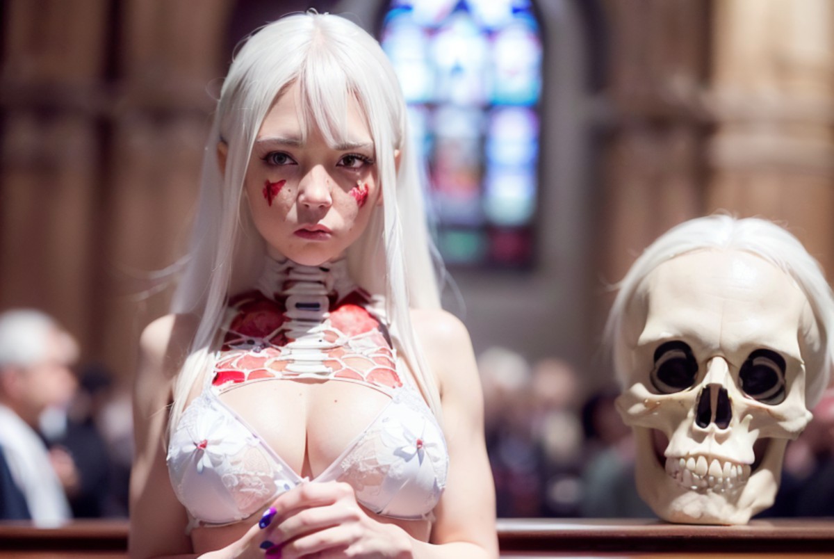 AIModel Vol.048 Skull On Dress