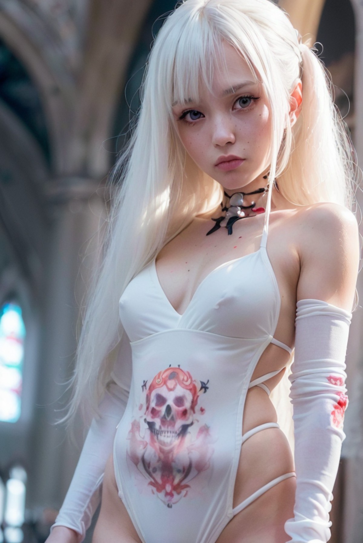 AIModel Vol.048 Skull On Dress