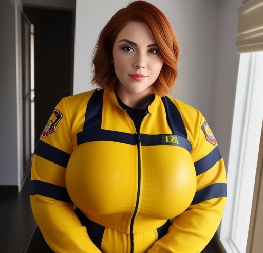 Big tits AI firefighters