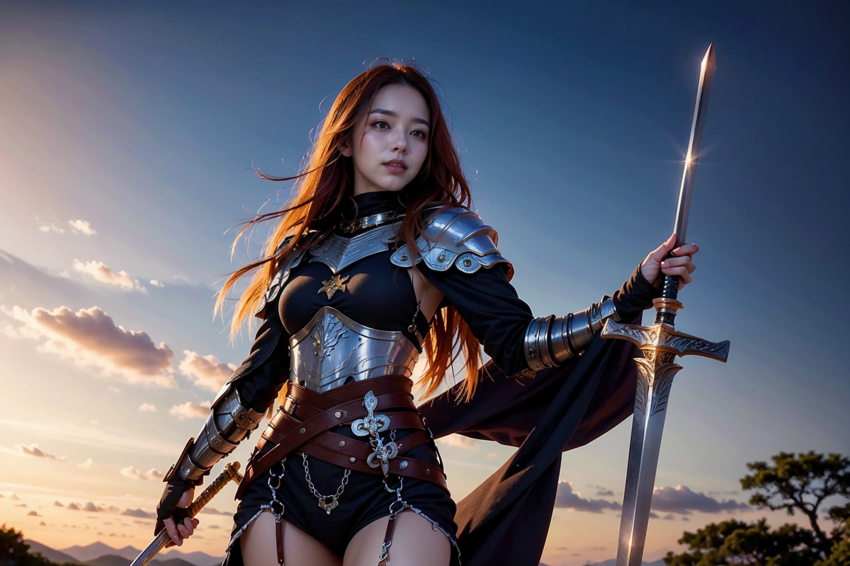 AI生成美女~姫騎士