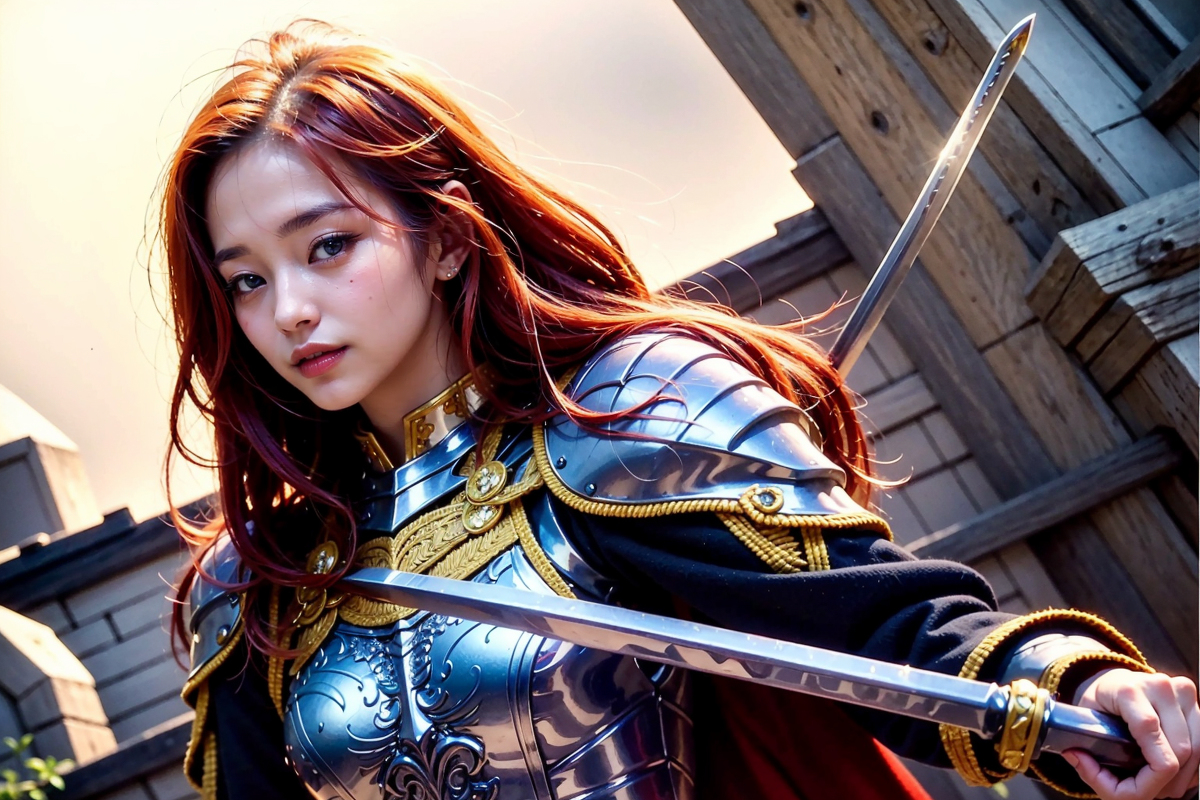 AI生成美女~姫騎士