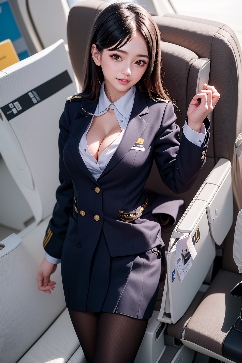 AI生成美女~空姐