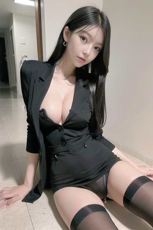 AI生成美女~OL-股間的誘惑