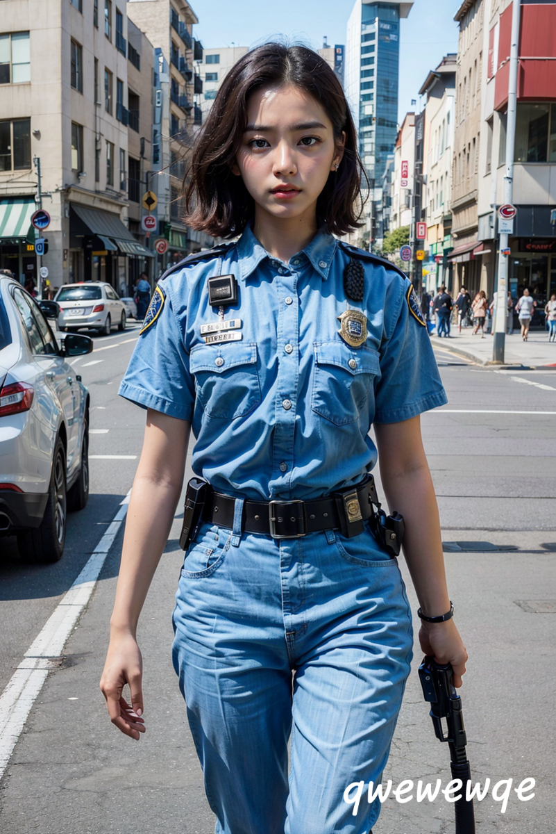 AI生成美女~Police