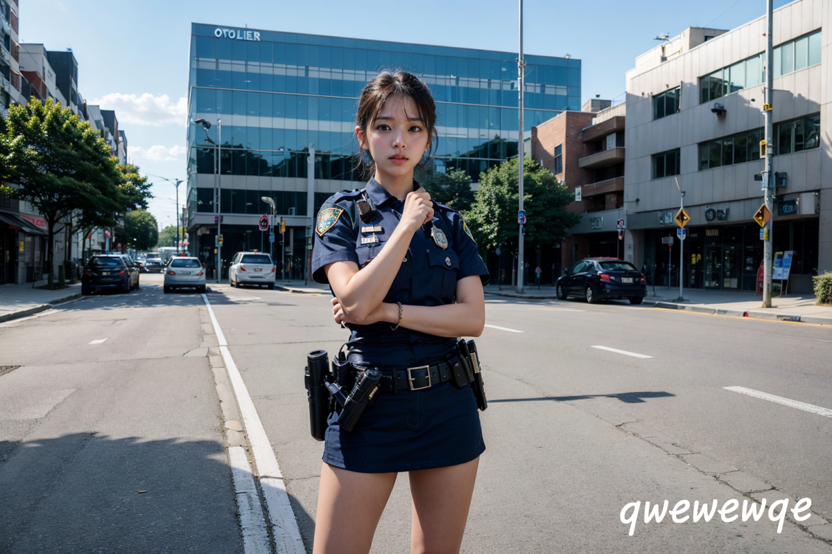 AI生成美女~Police