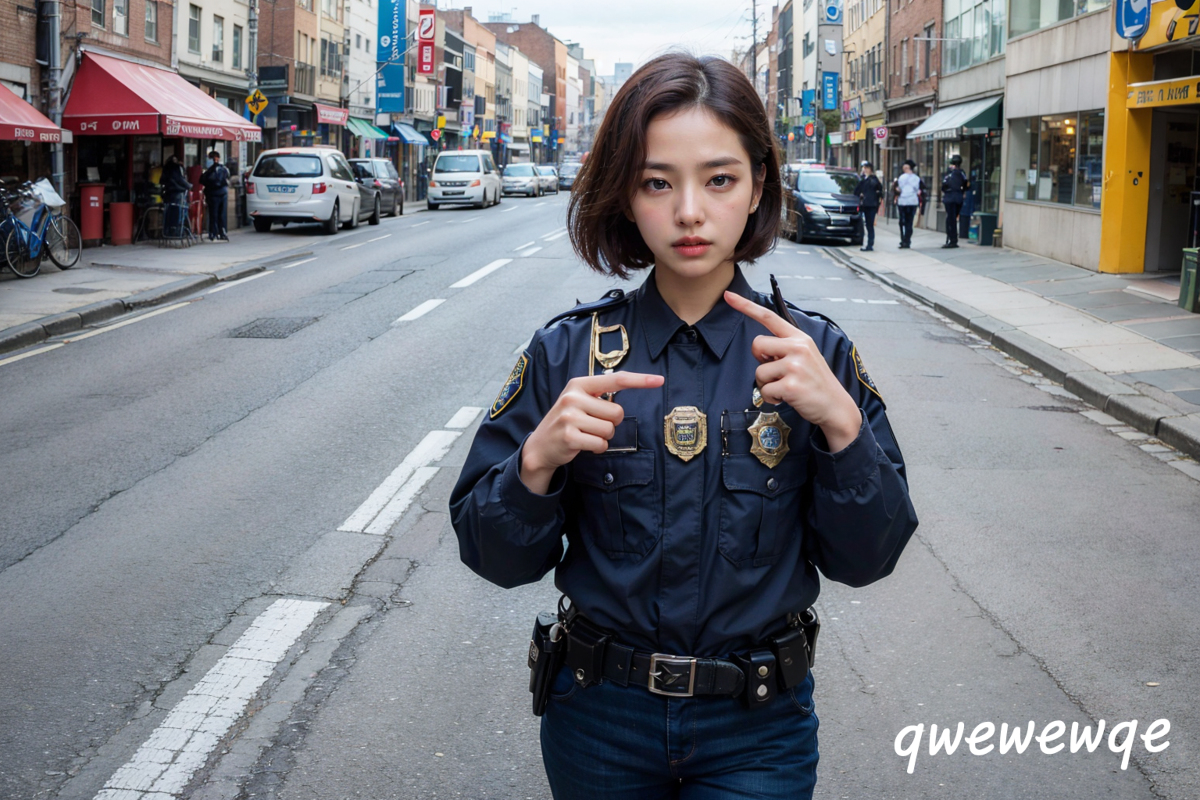 AI生成美女~Police