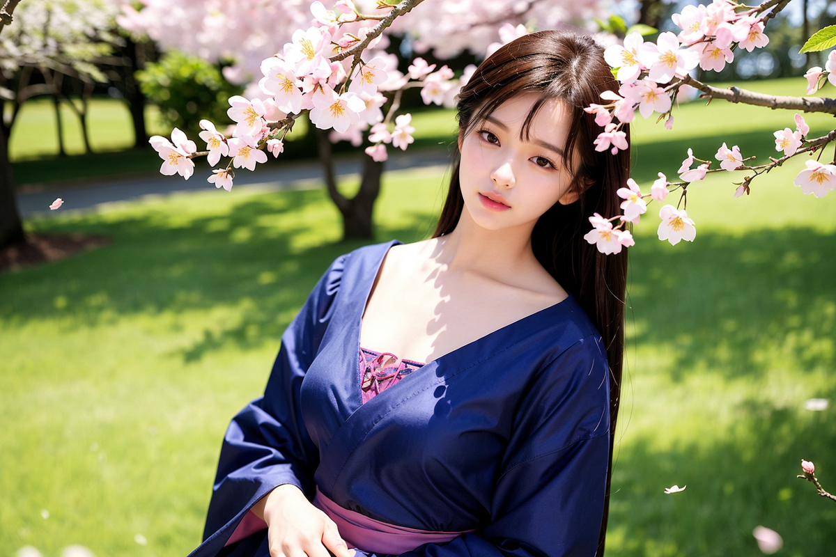 AI生成美女~春の日