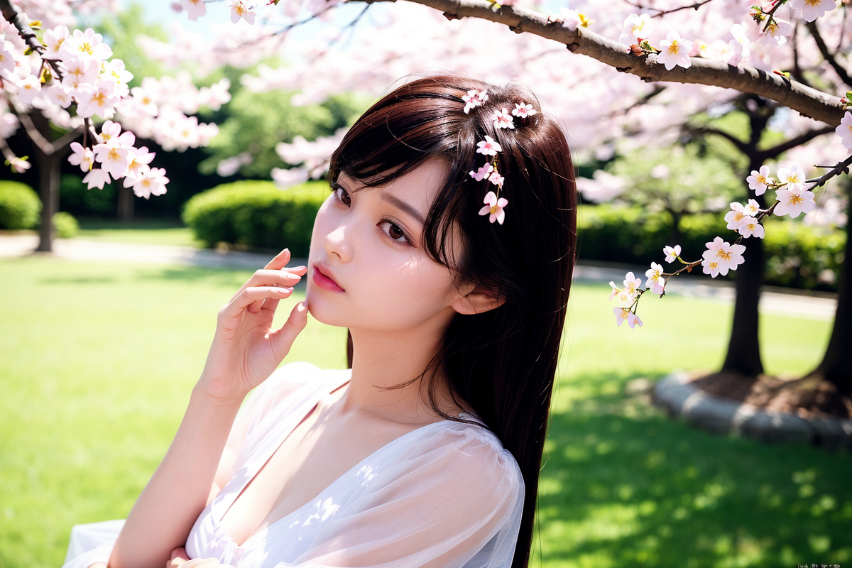 AI生成美女~春の日