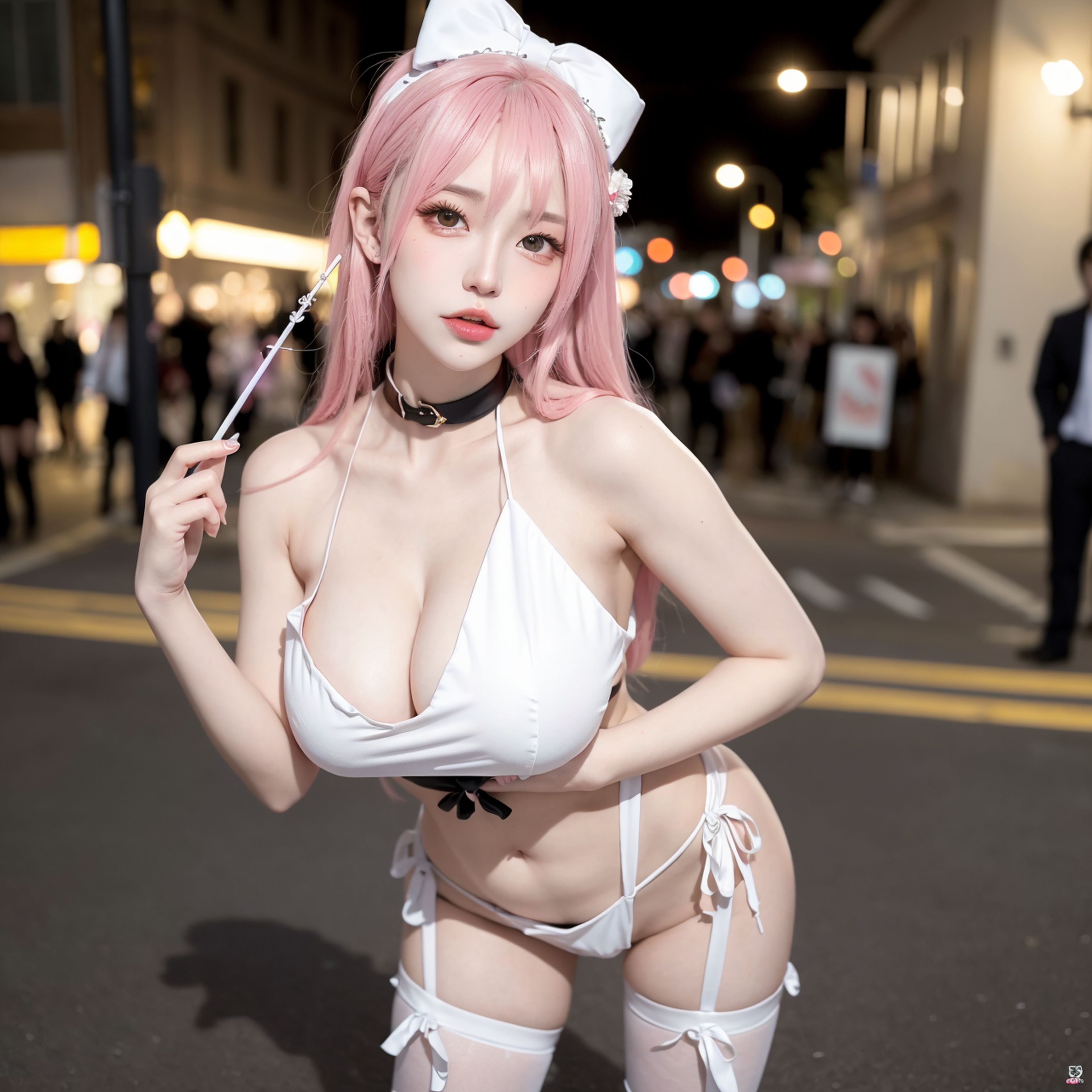 AI生成 紅髮AI美女