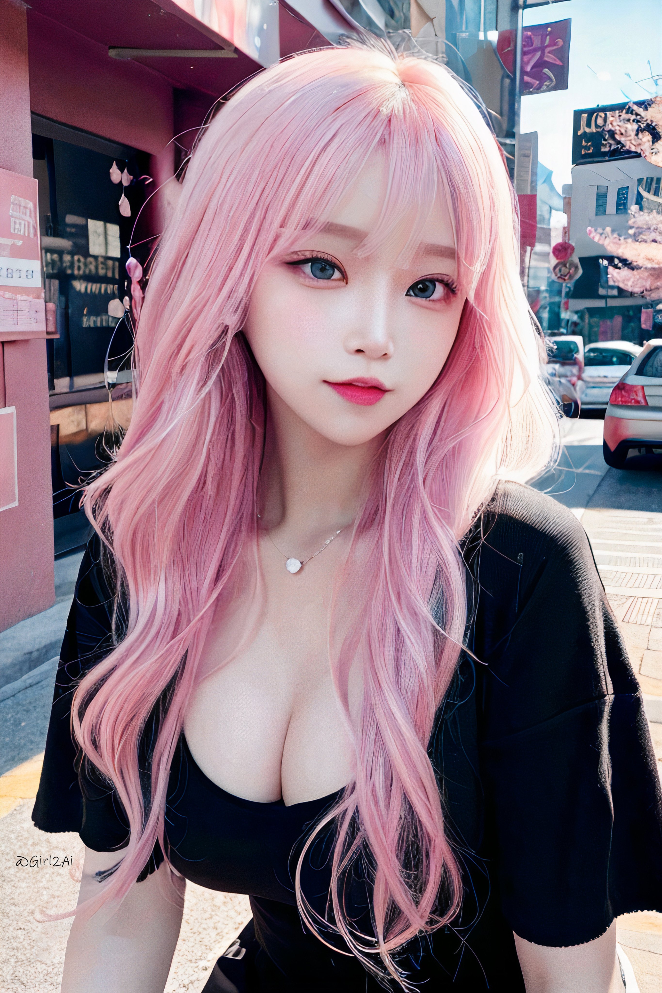 AI生成 紅髮AI美女