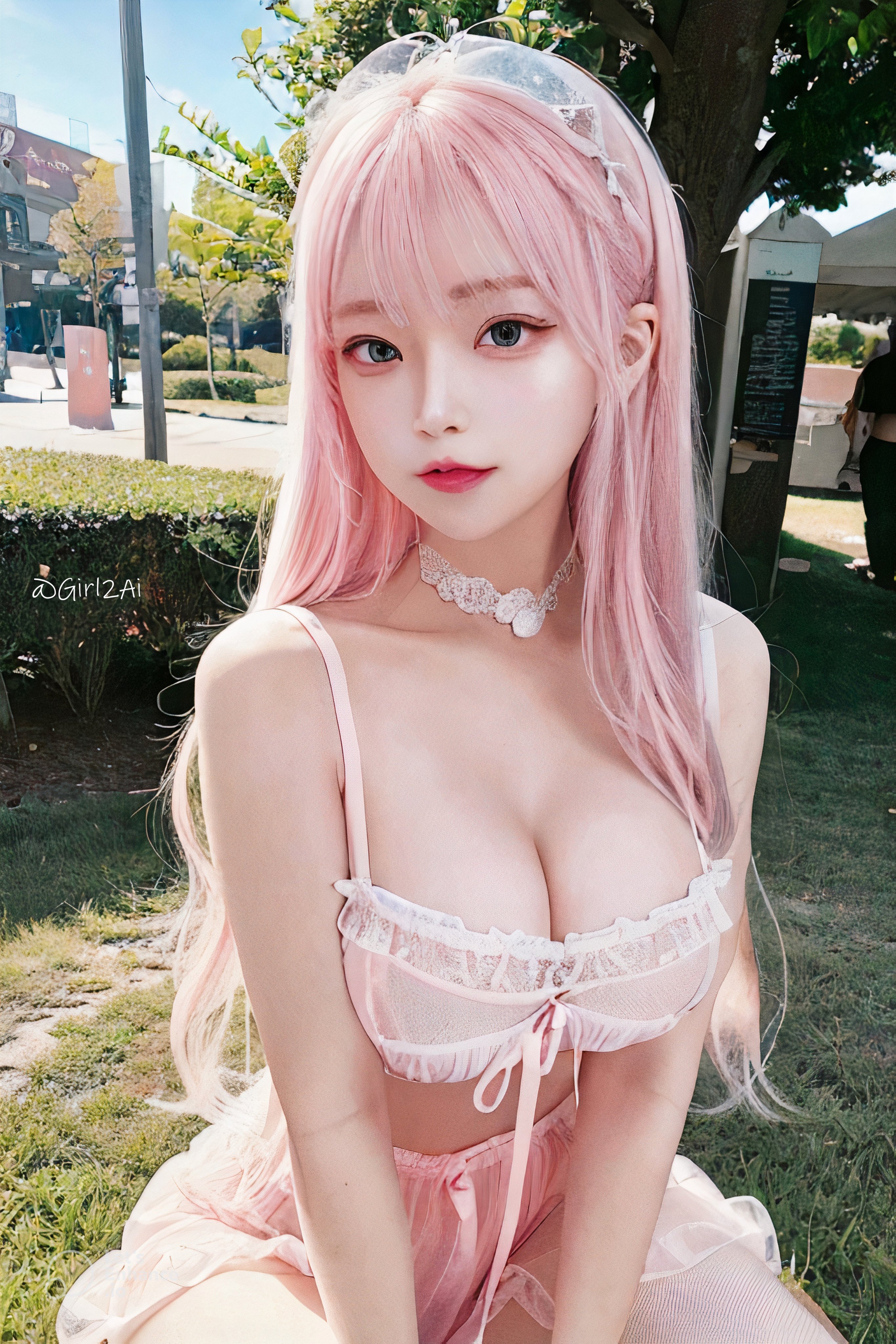 AI生成 紅髮AI美女