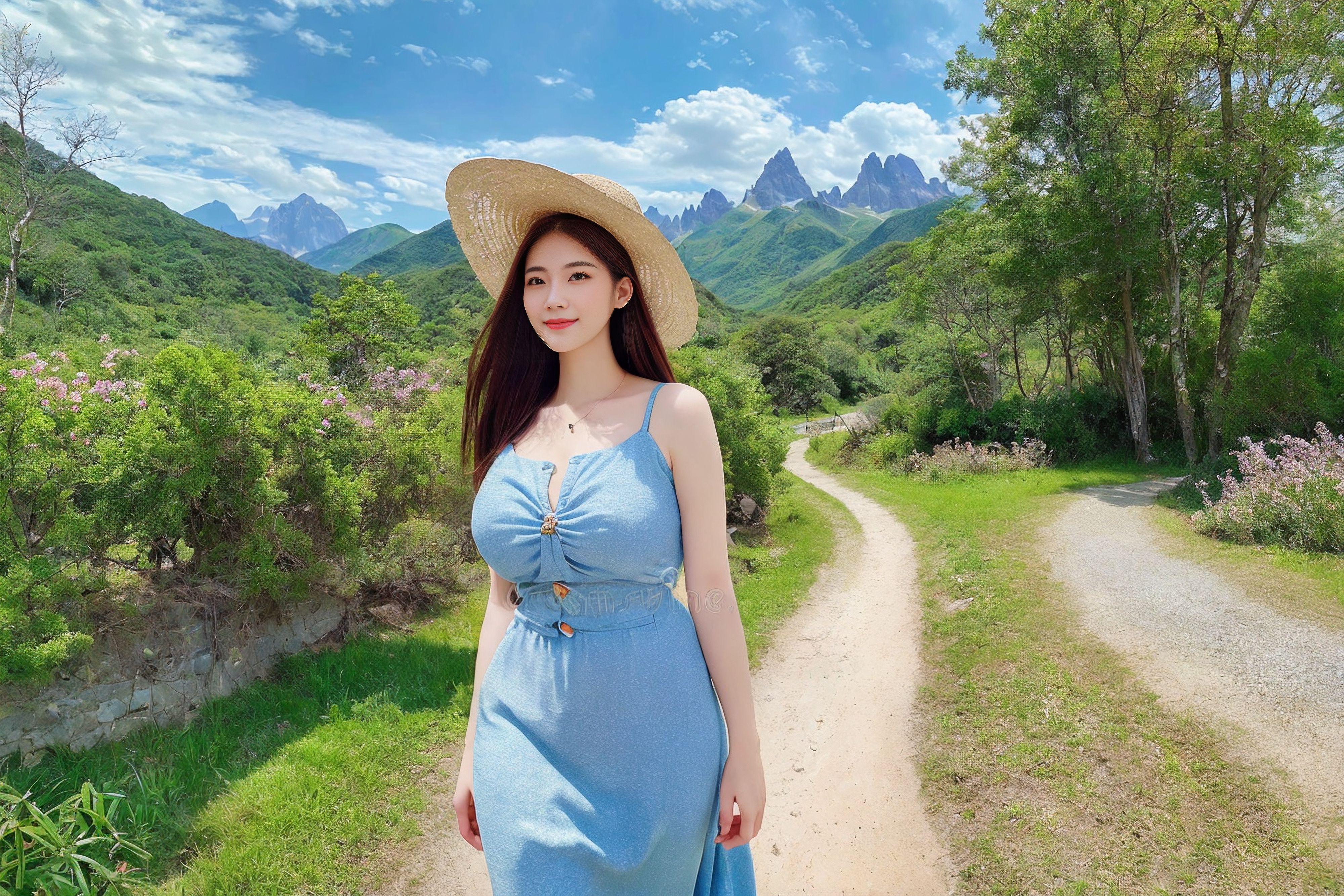 ☀ ~ The curves of the body are clear • Reflecting the natural scenery of the
