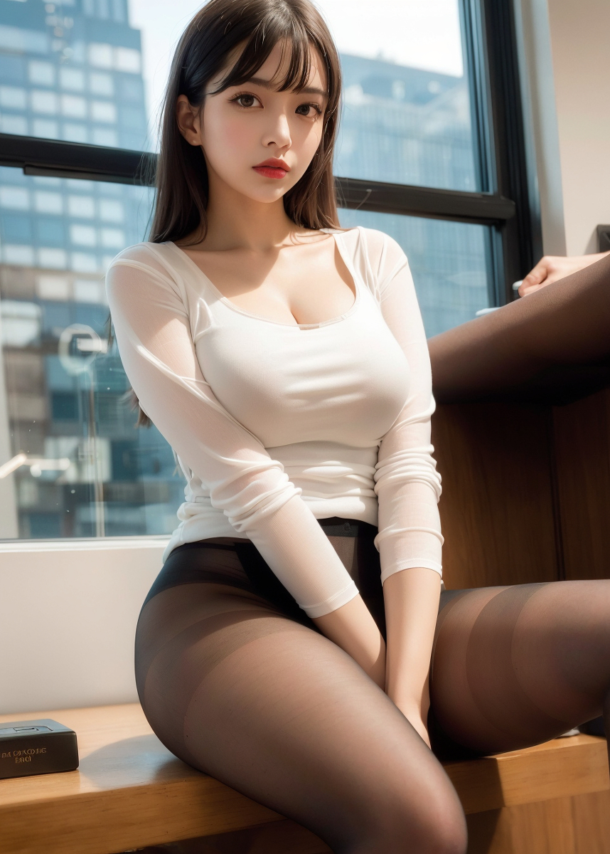 AI generates beauty ~ Your secretary in pantyhose # 1