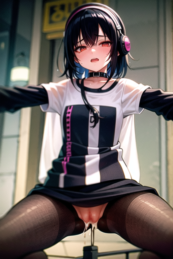 [AI Illustrated Erotic Portrait] Street Fashion Girl in the Roadside Part 2