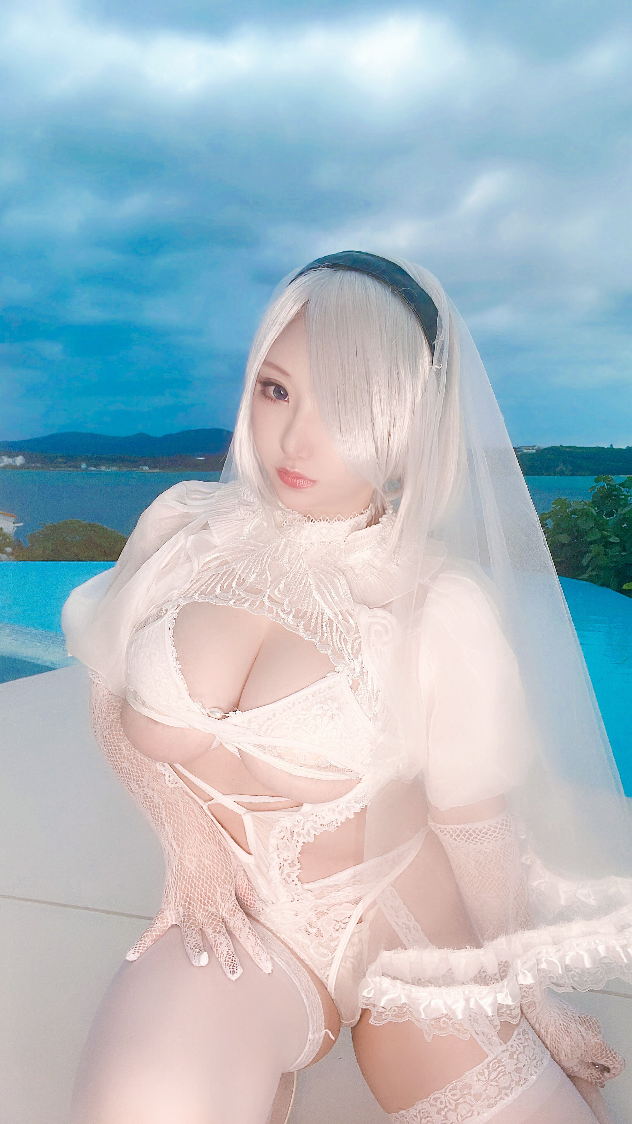 尼爾：自動人形    2B   花嫁婚紗    CN：Saku - COSPLAY -