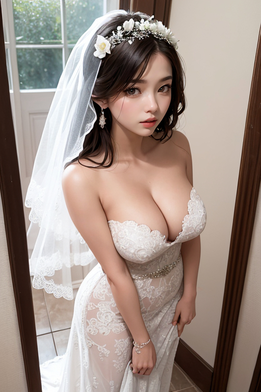 AI-Generated Beauty ~ Sexy Wedding Dresses