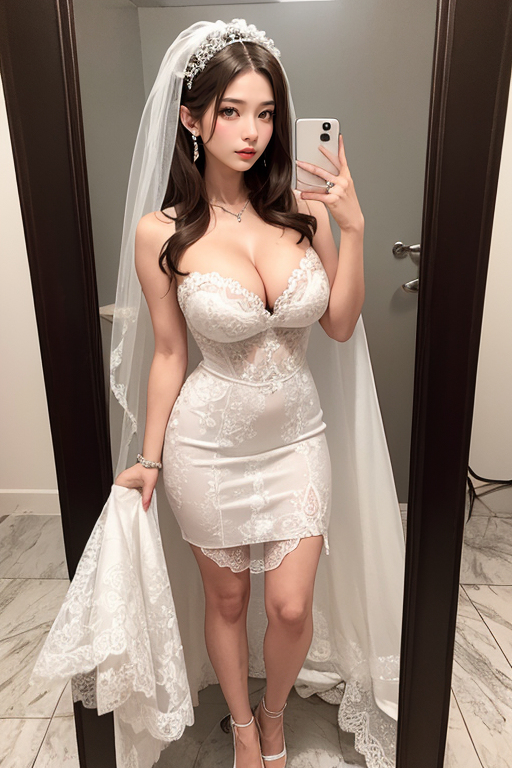 AI-Generated Beauty ~ Sexy Wedding Dresses