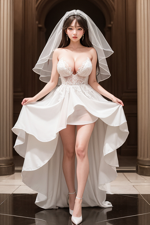 AI-Generated Beauty ~ Sexy Wedding Dresses
