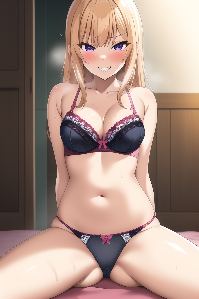 Blonde Girls in Lingerie (AI Generated)