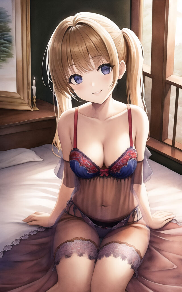 Blonde Girls in Lingerie (AI Generated)