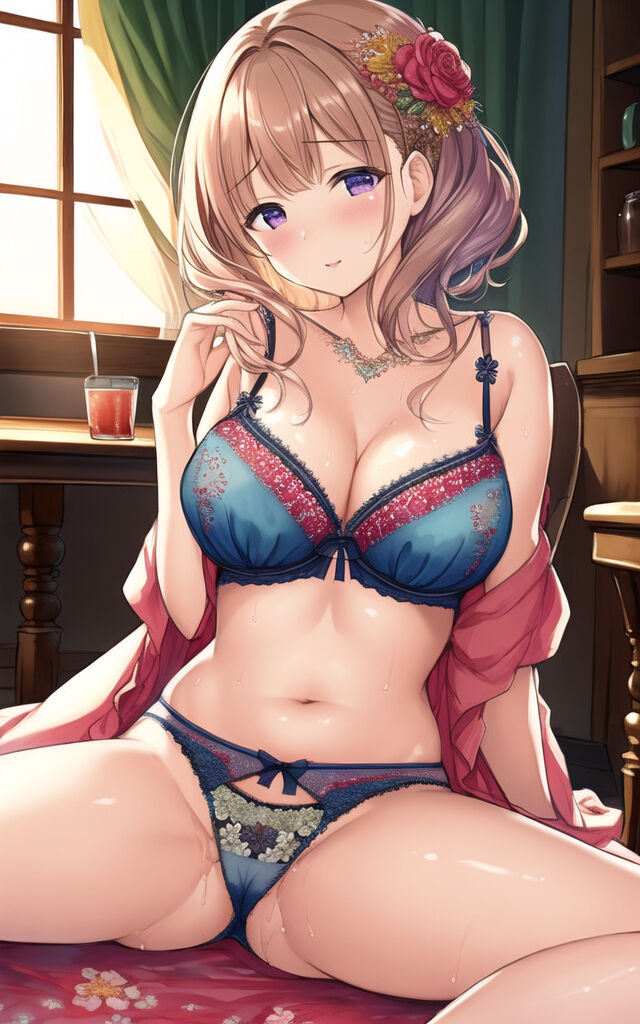 Blonde Girls in Lingerie (AI Generated)