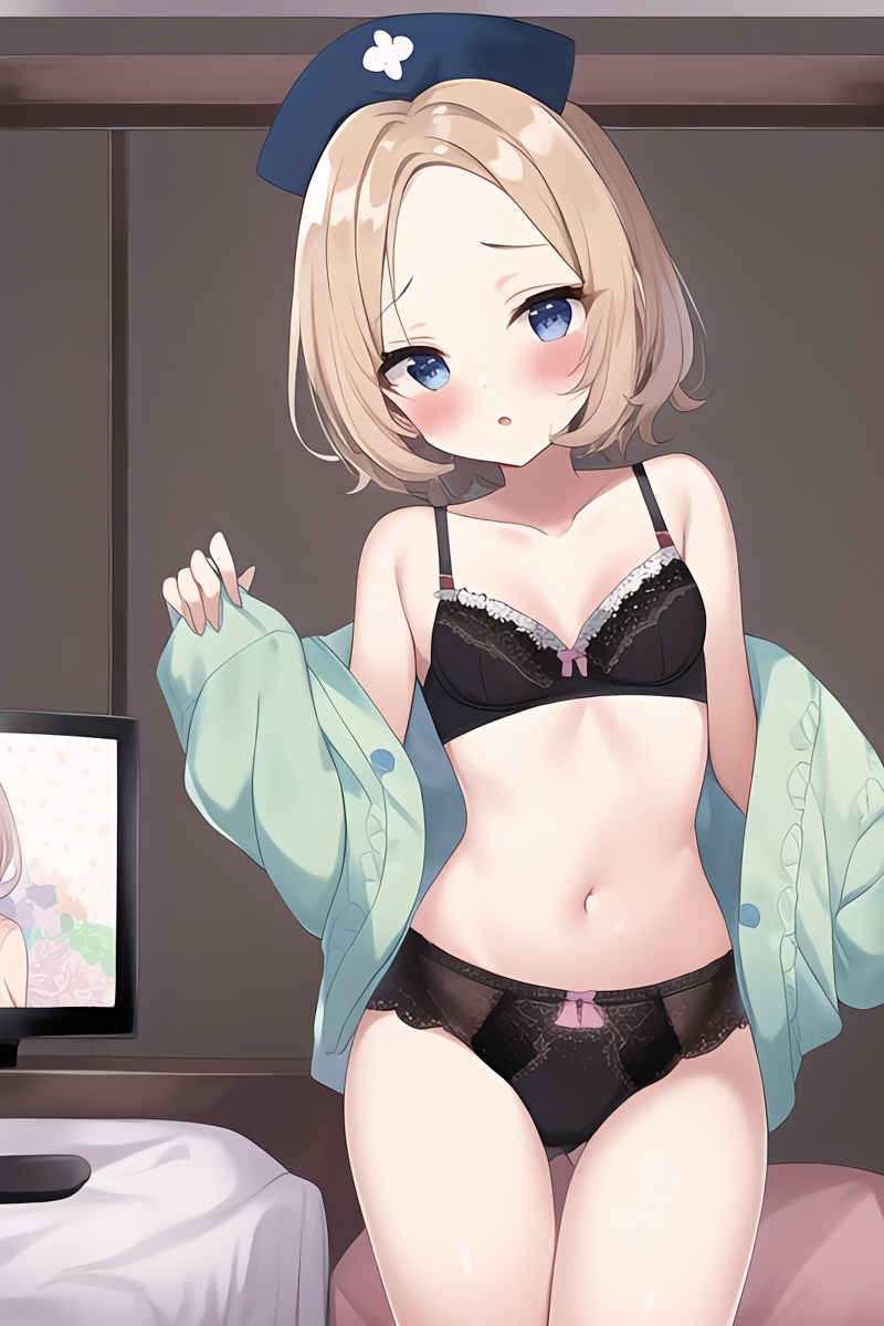 Blonde Girls in Lingerie (AI Generated)