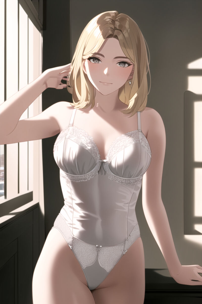 Blonde Girls in Lingerie (AI Generated)
