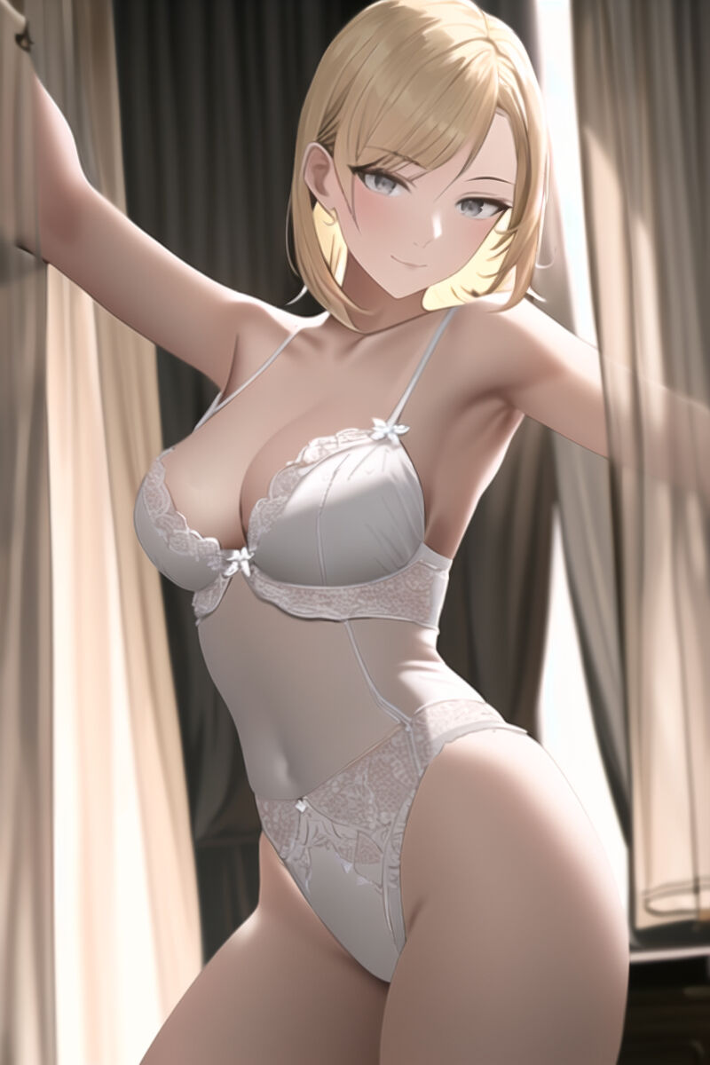 Blonde Girls in Lingerie (AI Generated)