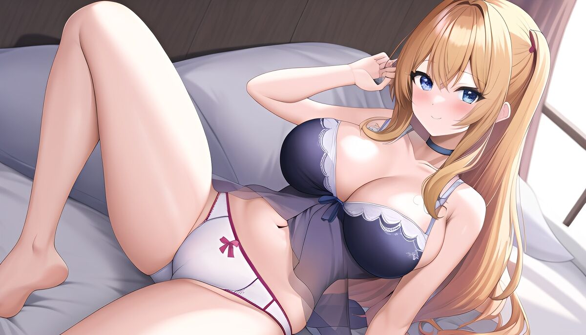Blonde Girls in Lingerie (AI Generated)