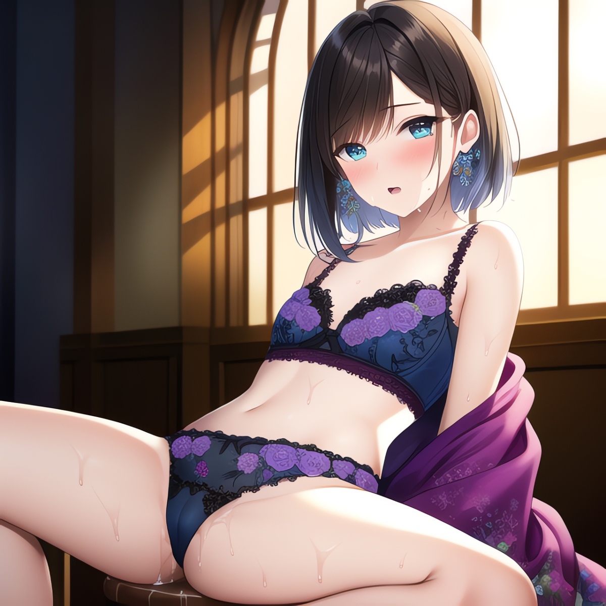Brunette Lingerie Girls (AI Generated)