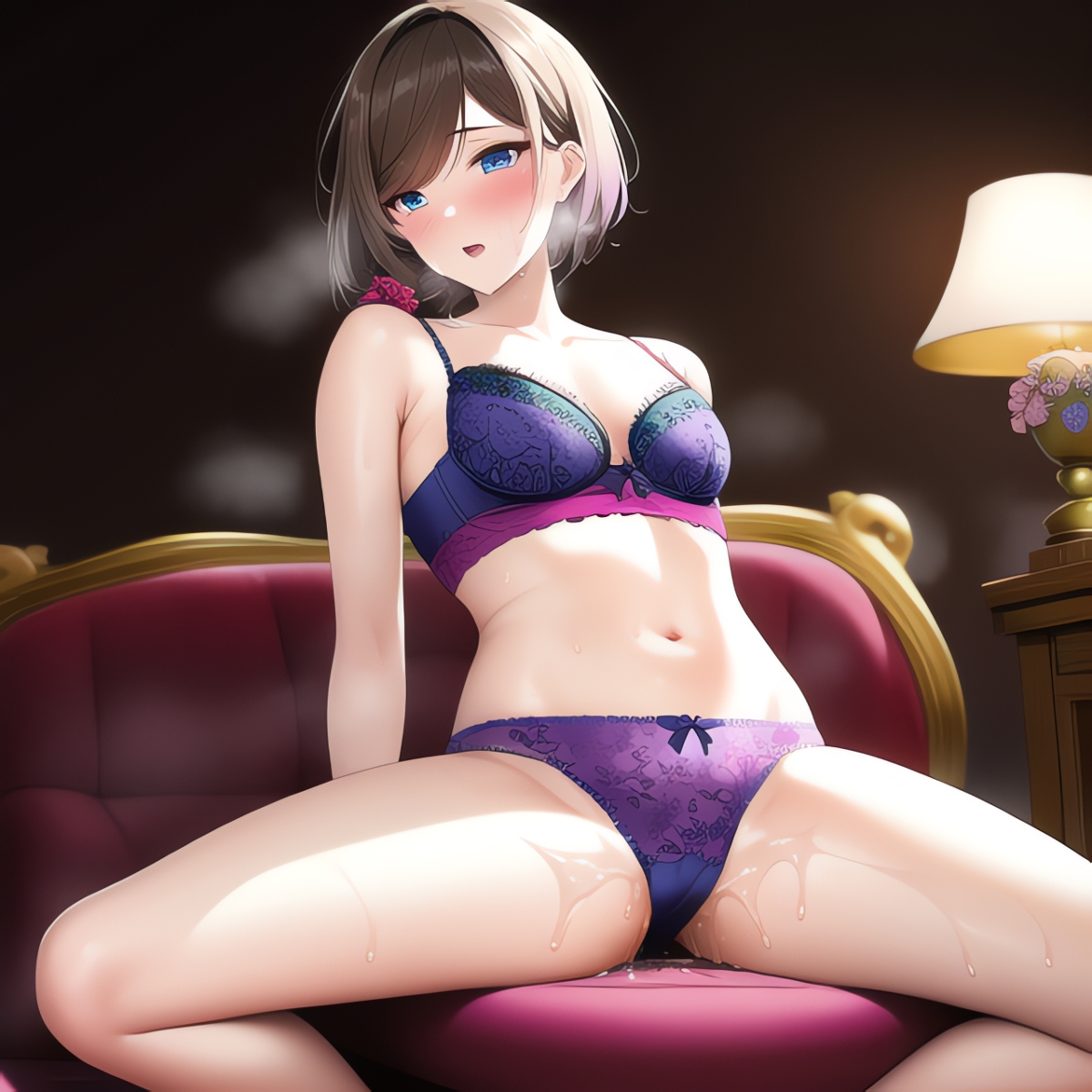 Brunette Lingerie Girls (AI Generated)