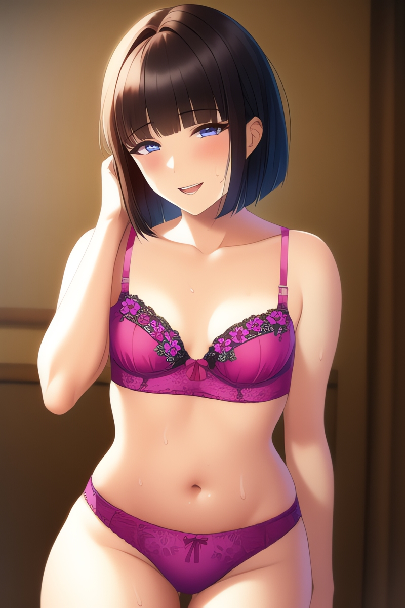 Brunette Lingerie Girls (AI Generated)