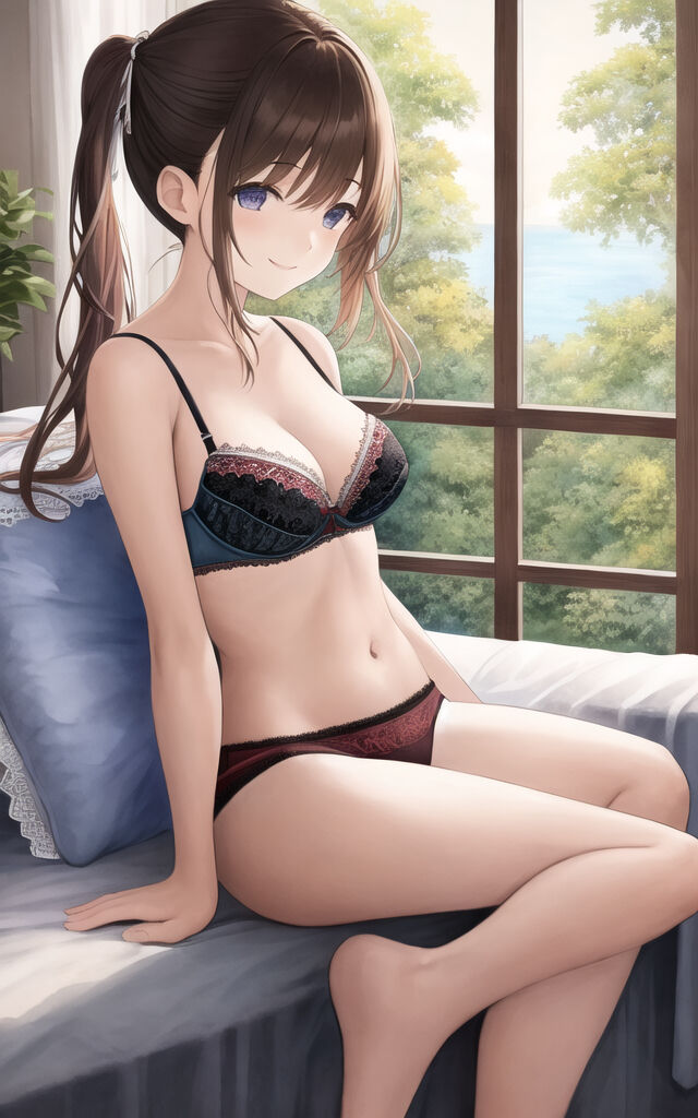 Brunette Lingerie Girls (AI Generated)