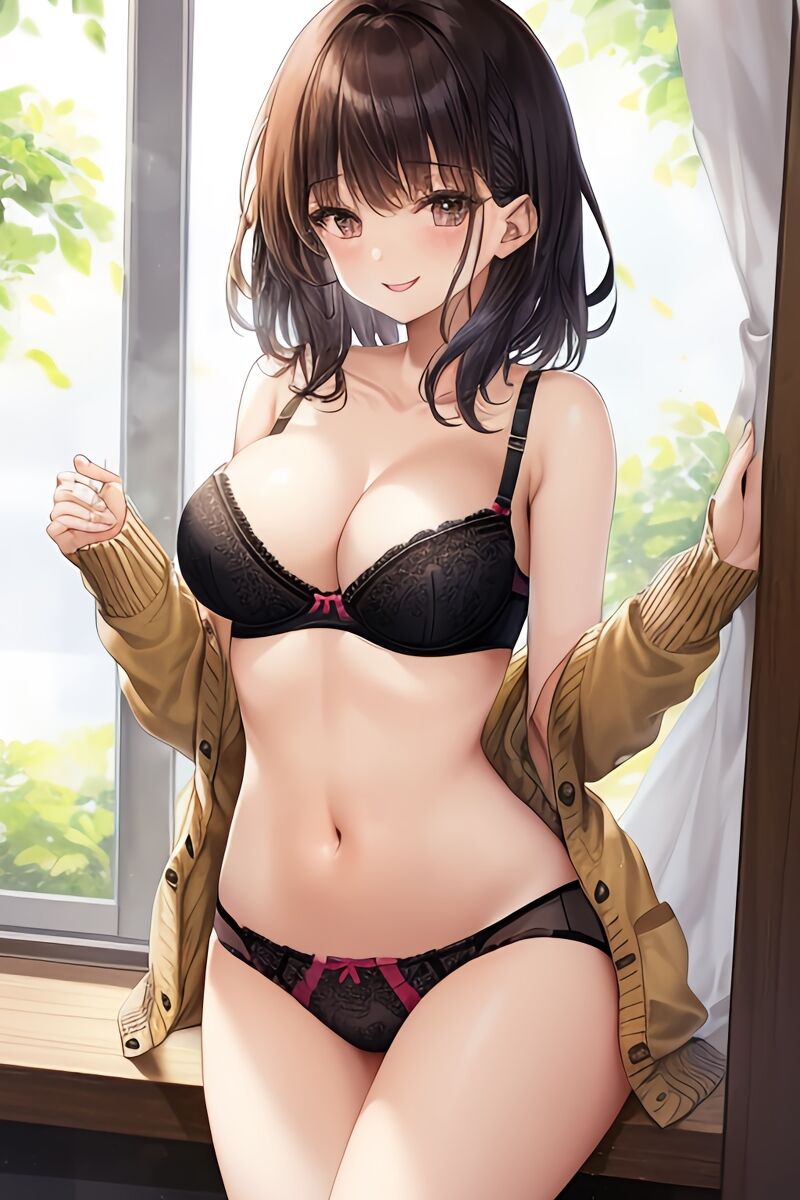 Brunette Lingerie Girls (AI Generated)