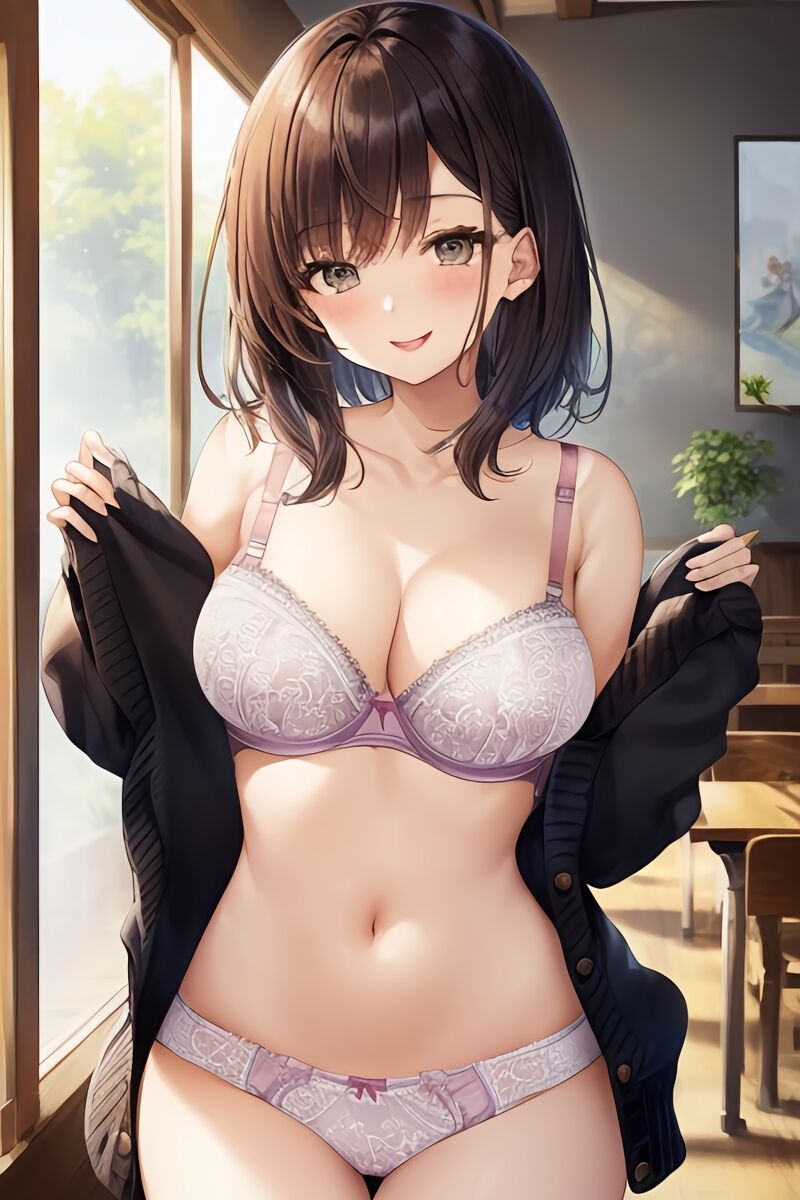 Brunette Lingerie Girls (AI Generated)
