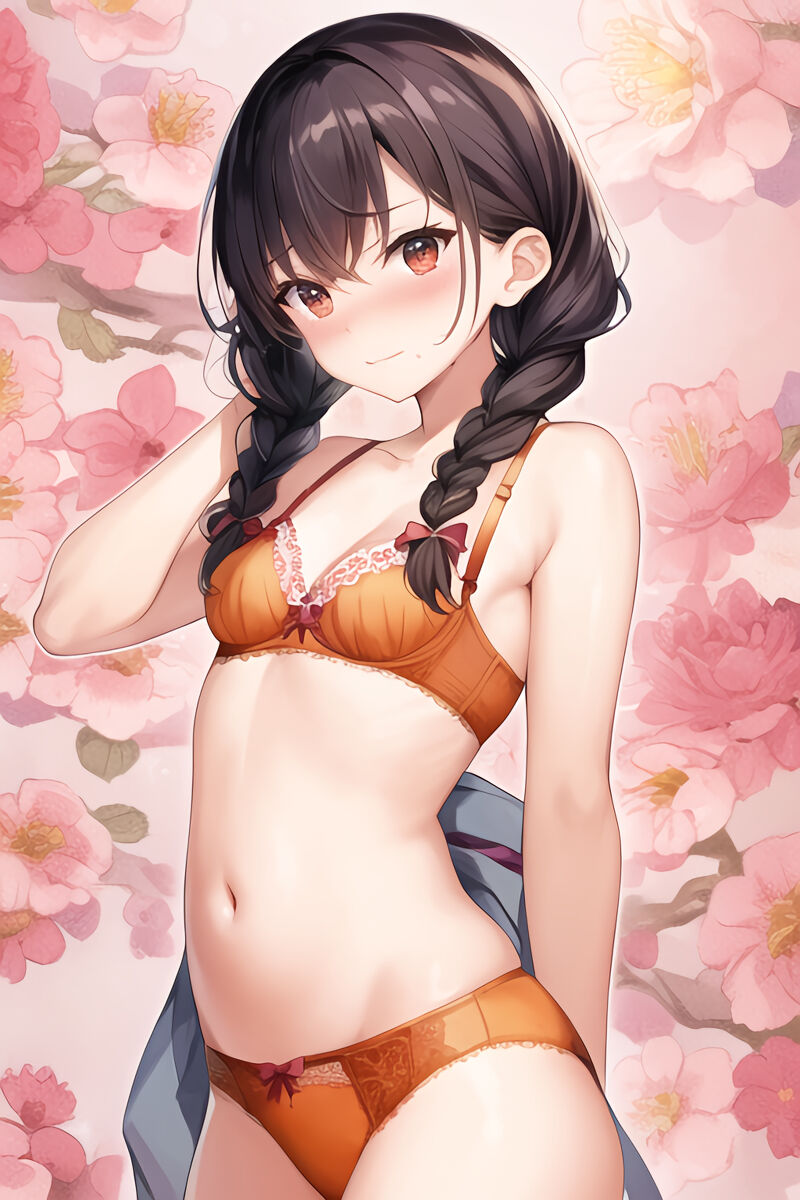 Brunette Lingerie Girls (AI Generated)