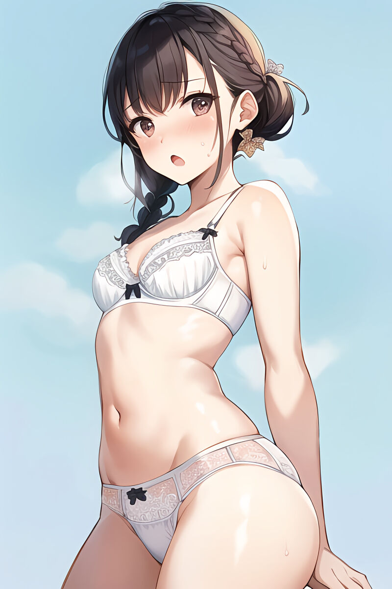 Brunette Lingerie Girls (AI Generated)