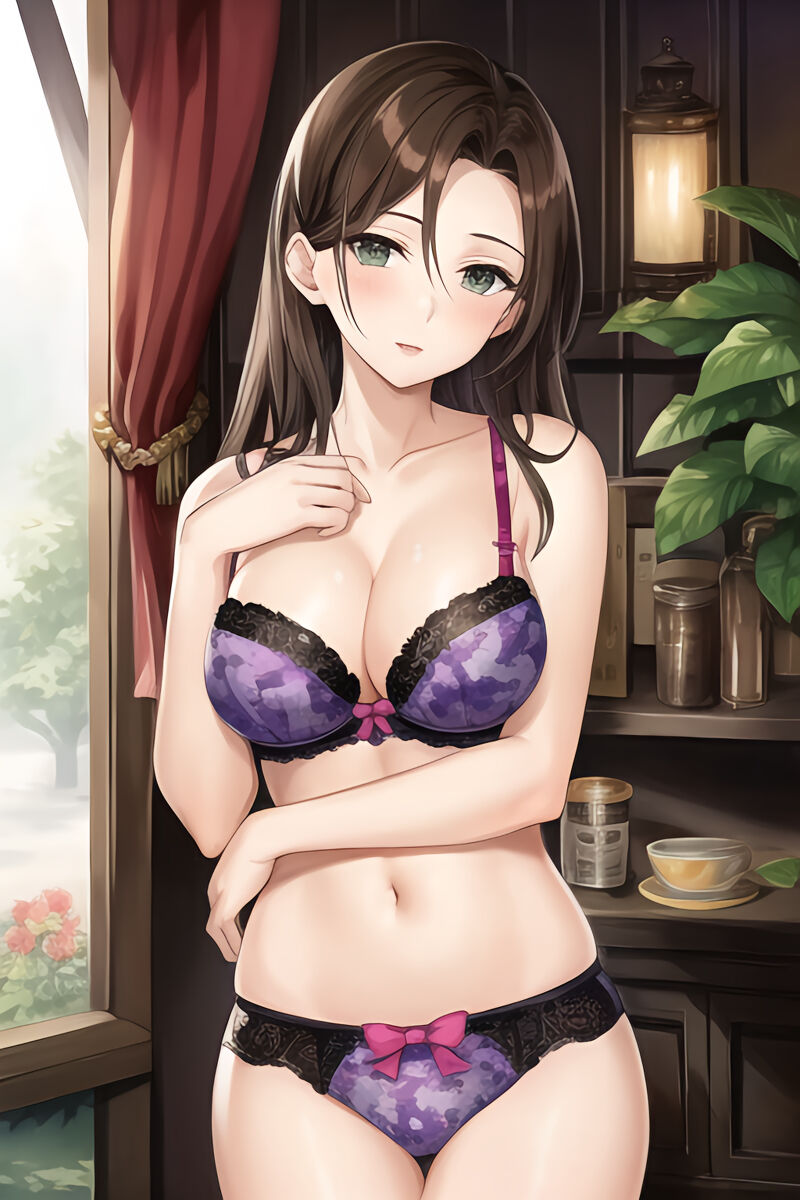 Brunette Lingerie Girls (AI Generated)