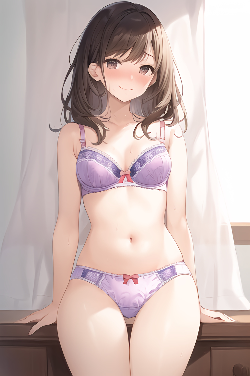 Brunette Lingerie Girls (AI Generated)