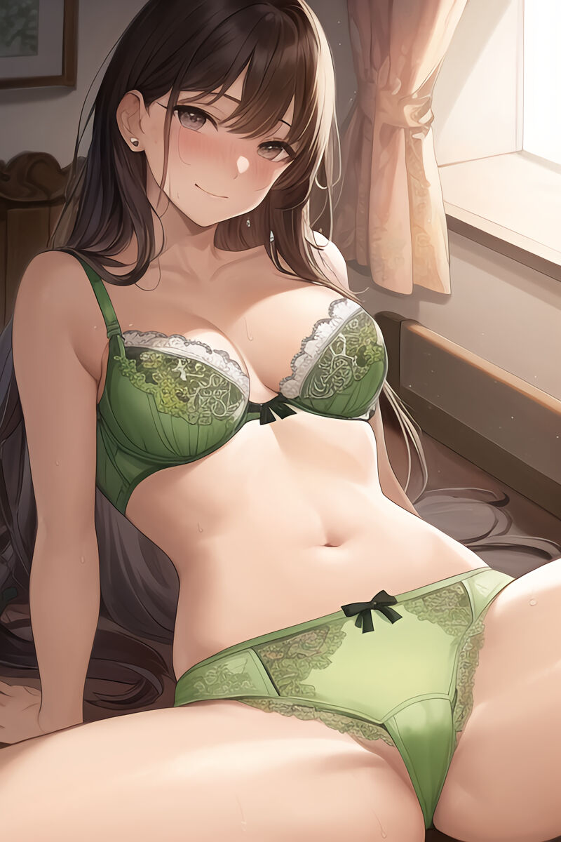 Brunette Lingerie Girls (AI Generated)