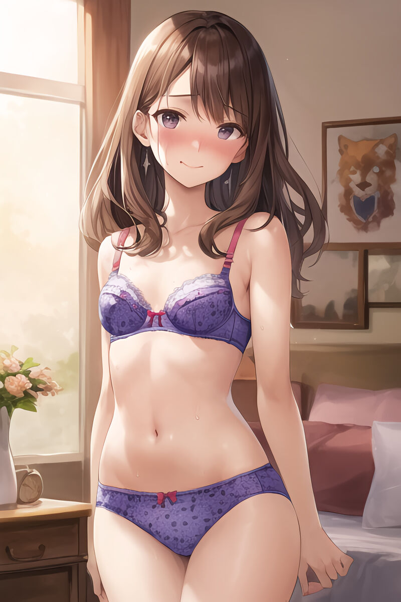 Brunette Lingerie Girls (AI Generated)