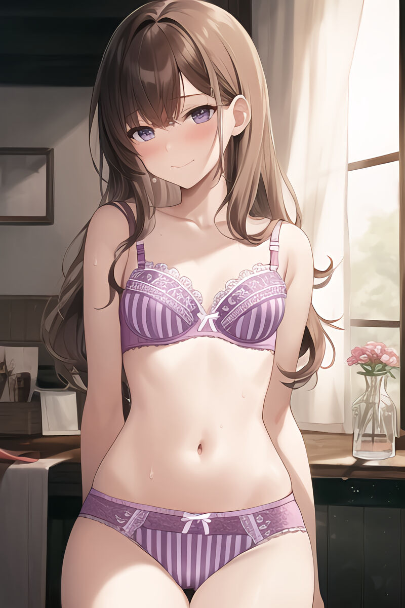 Brunette Lingerie Girls (AI Generated)