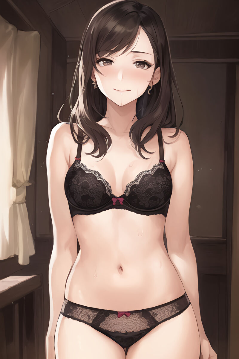 Brunette Lingerie Girls (AI Generated)